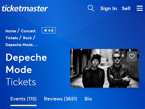 depeche mode ticketmaster presale code